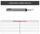 FRESA PARA ALUMÍNIO HSS 4412