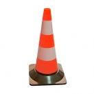 CONE EM POLIETILENO SINALIZAÇÃO DE 50 CM 